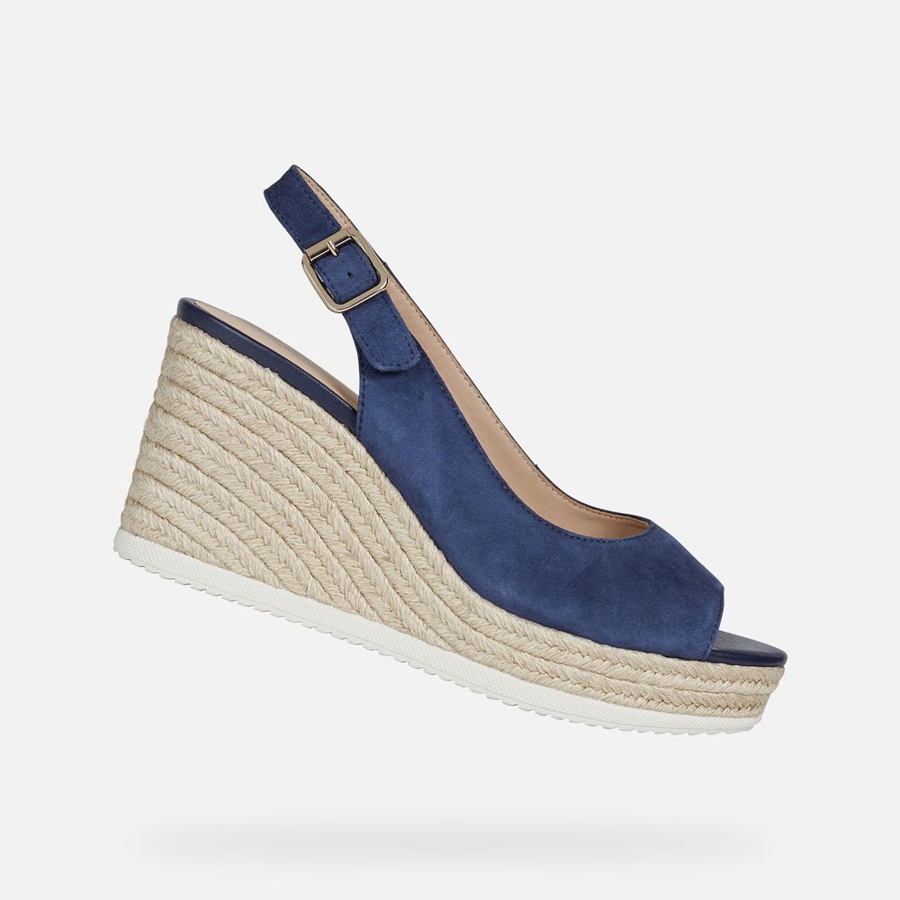 Sandales Geox Ponza - Bleu - Femme 085269-QYM